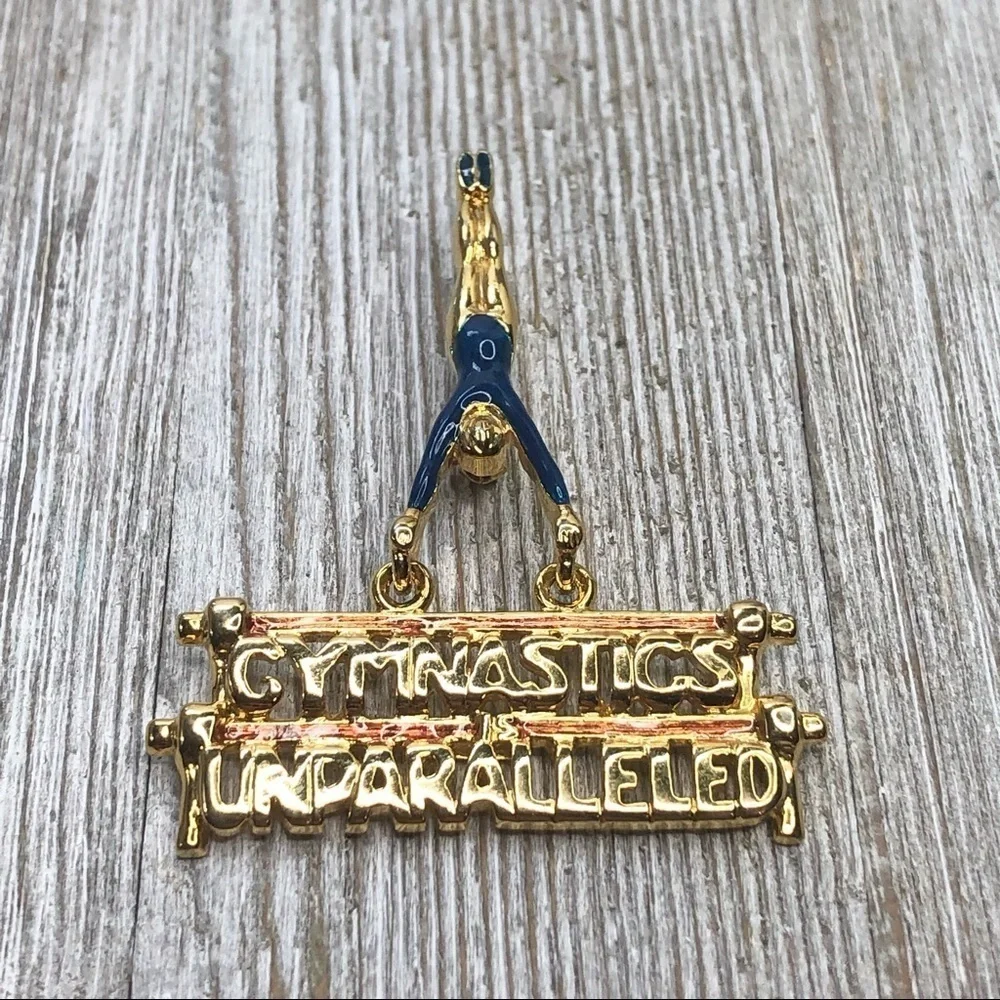 Vintage Gymnastics Parallel Bars Pin